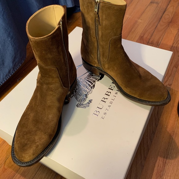Lucchese Jonah Mens Espresso Calf Suede 